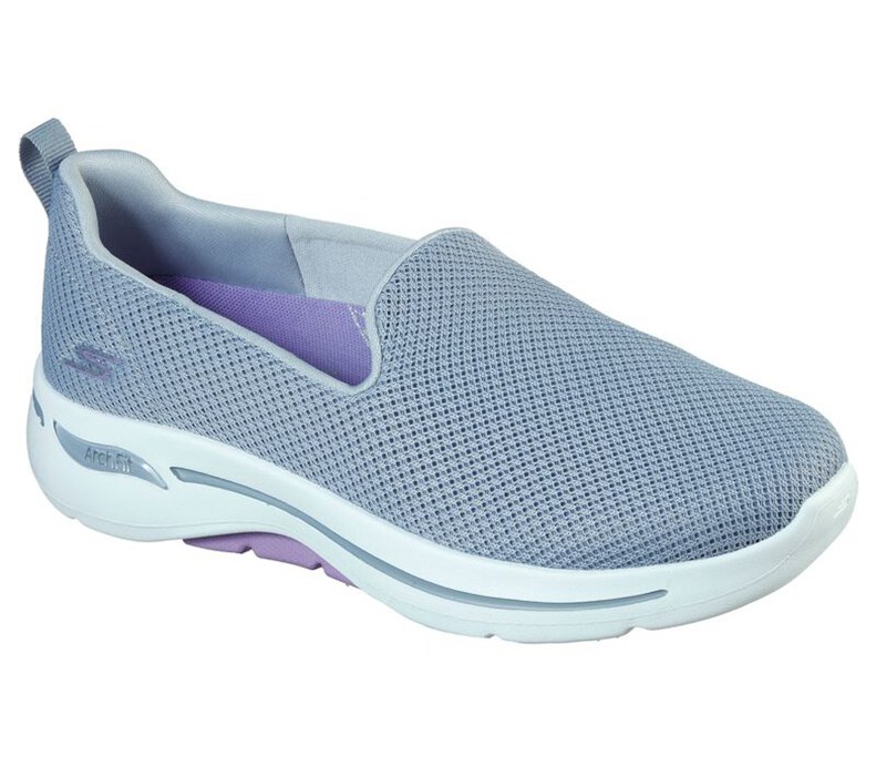Skechers Dam Grå/Lavendel Slip On - Gowalk Arch Fit - Grateful - Sverige (MPYTH-9048)